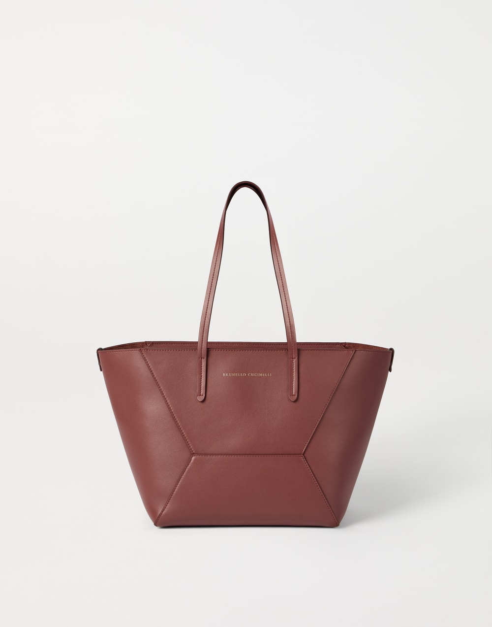 Calfskin small BC Duo bag Firebrick Woman - Brunello Cucinelli