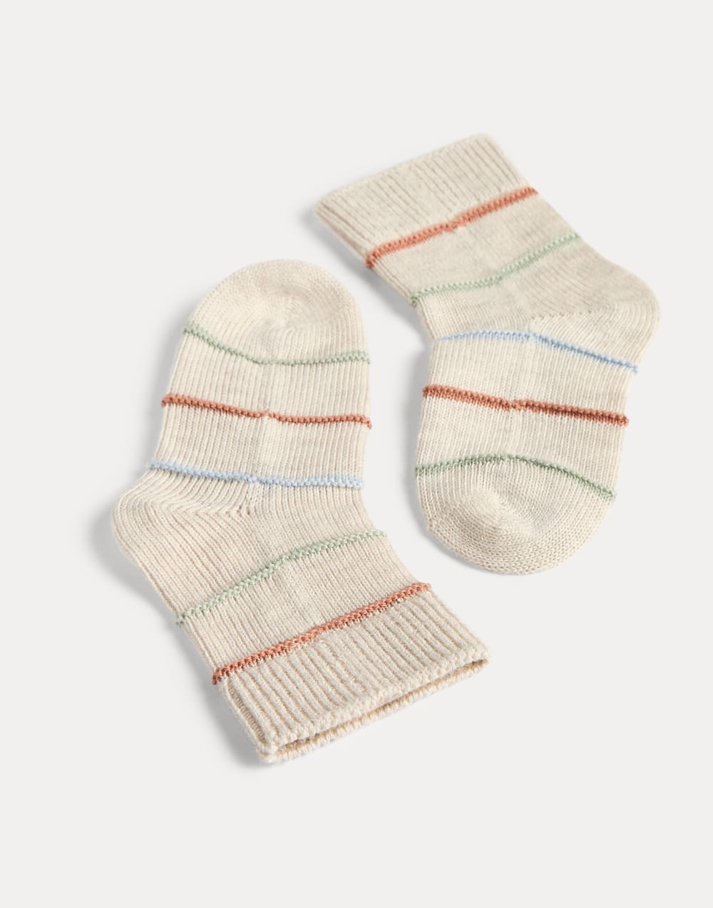 Baby Bernie striped socks Oat Baby - Brunello Cucinelli