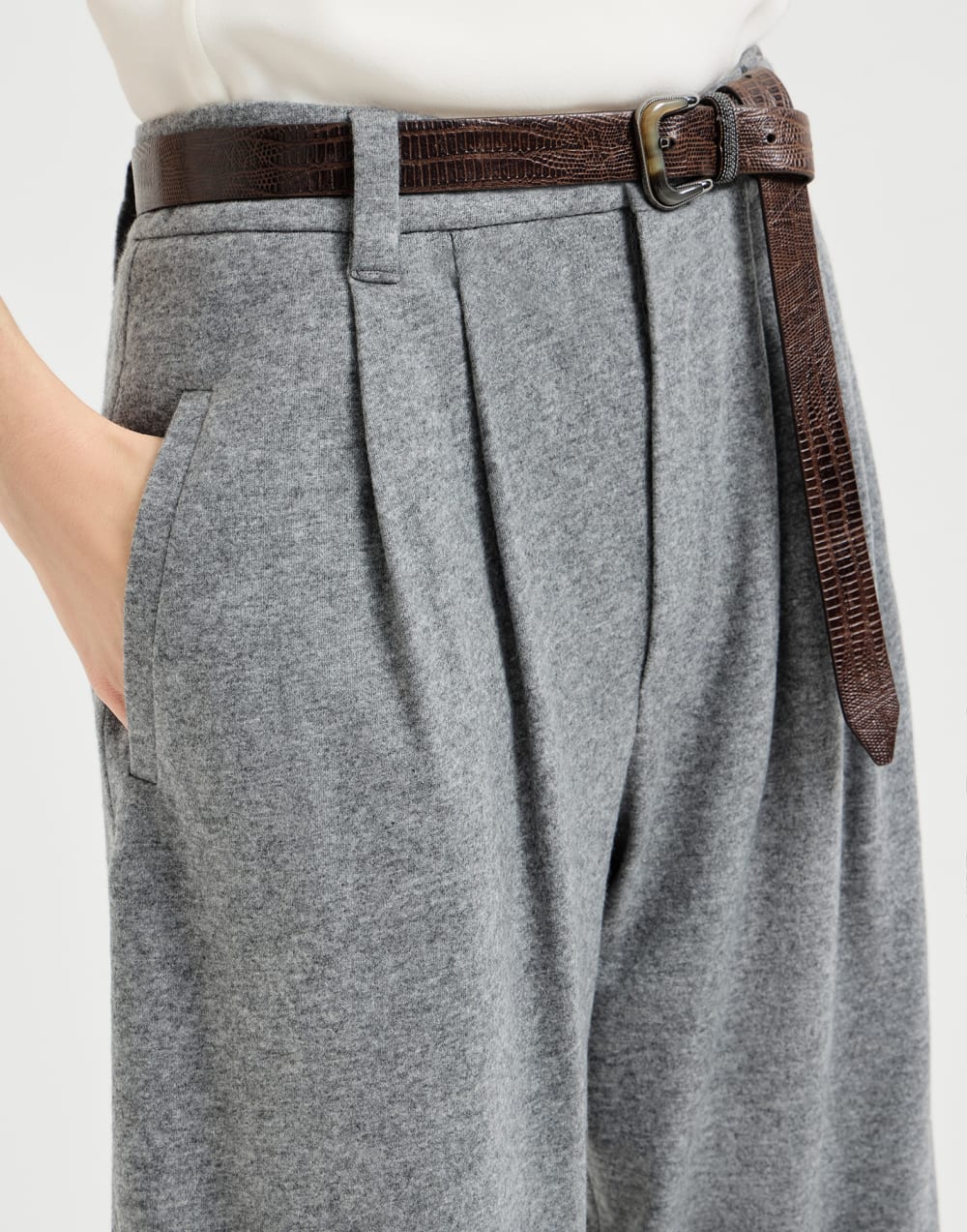 Tailored trousers Grey Woman - Brunello Cucinelli