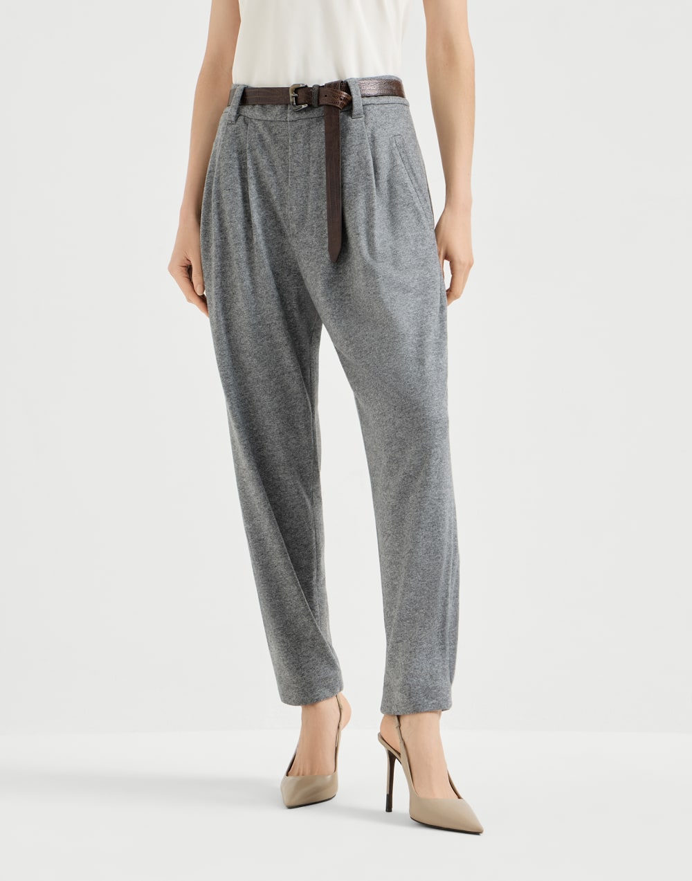 Tailored trousers Grey Woman - Brunello Cucinelli