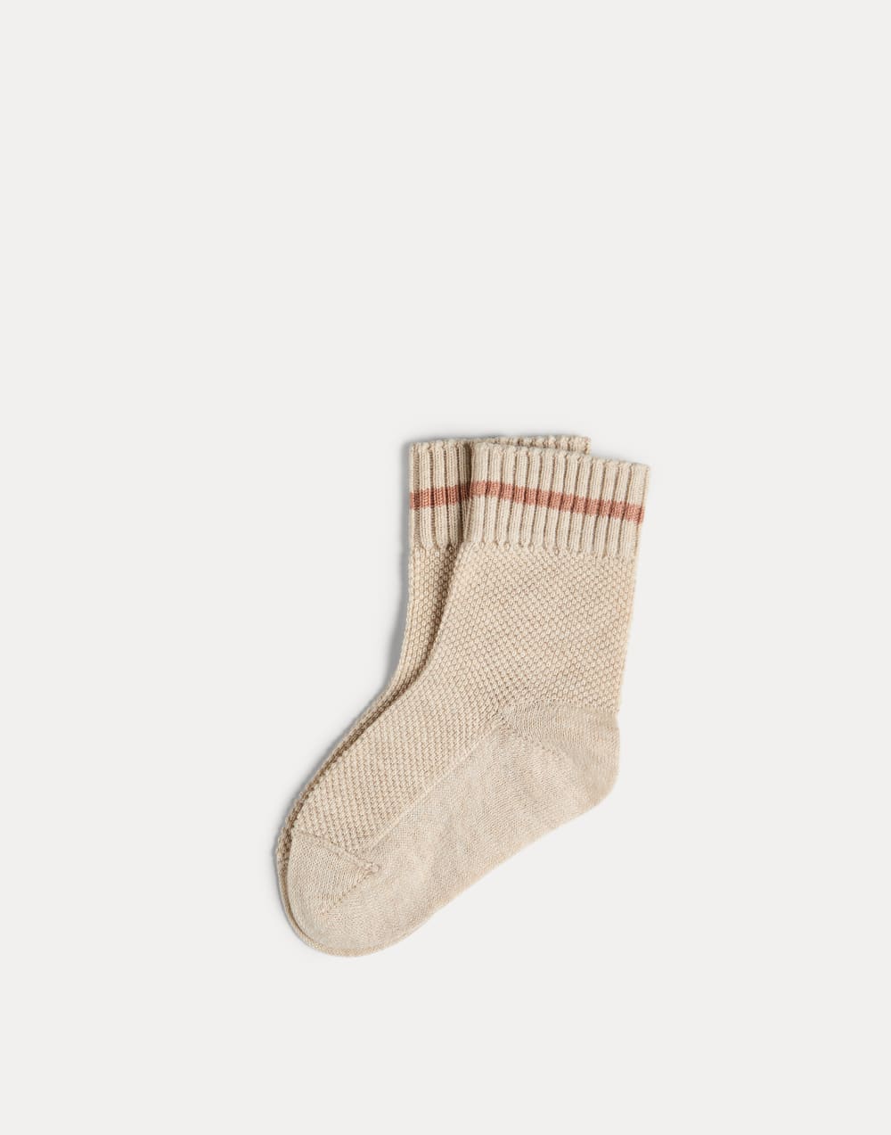 Baby Bernie Waffle stitch socks Beige Baby - Brunello Cucinelli