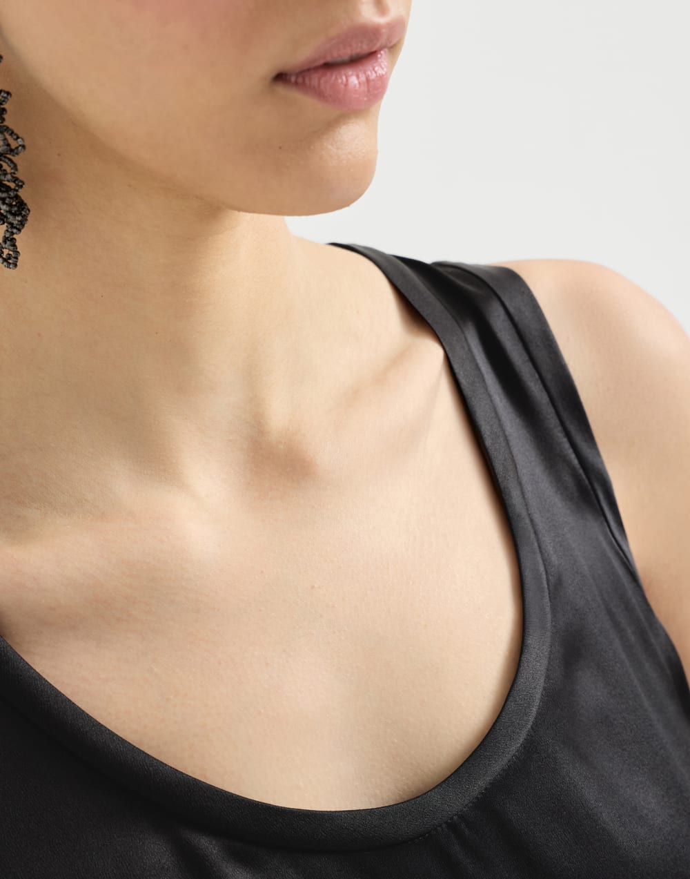 Satin top Black Woman - Brunello Cucinelli