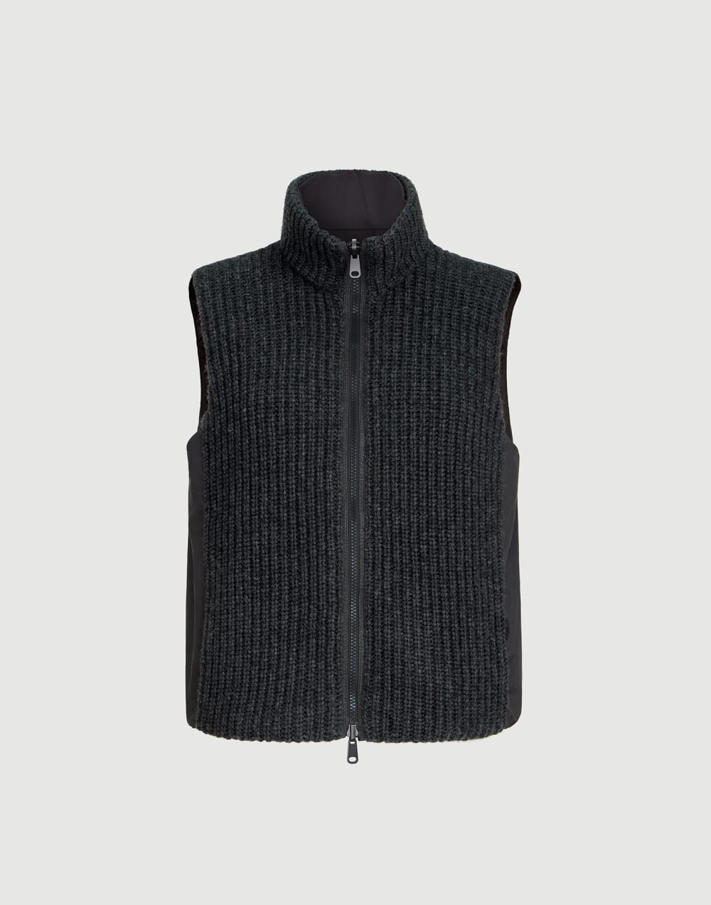 Cashmere down vest Lignite Grey Woman - Brunello Cucinelli
