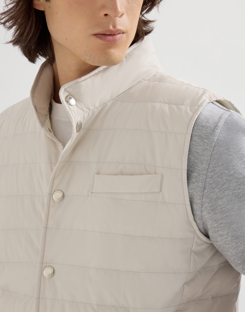 Taffeta down jacket Panama Man - Brunello Cucinelli