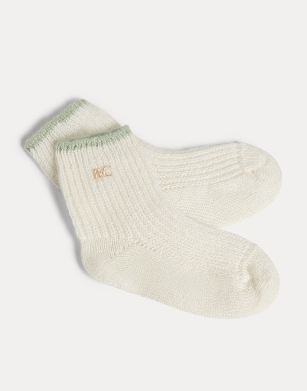 Baby Bernie beanie, gloves and socks set Mint Green Baby - Brunello Cucinelli