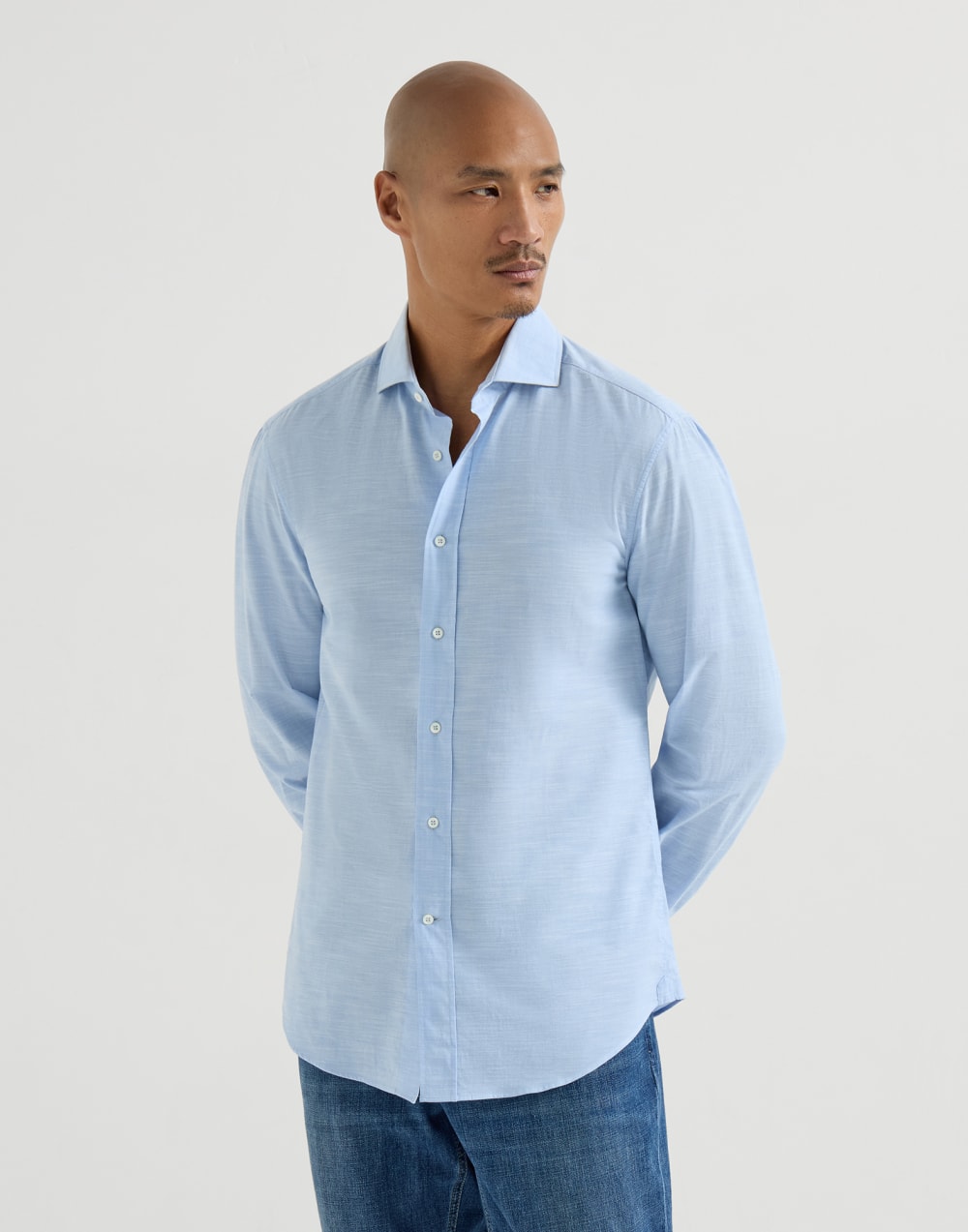 Oxford shirt Azure Man - Brunello Cucinelli