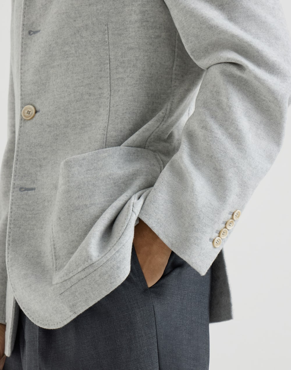 Outerwear stile giacca Ghiaia Uomo - Brunello Cucinelli