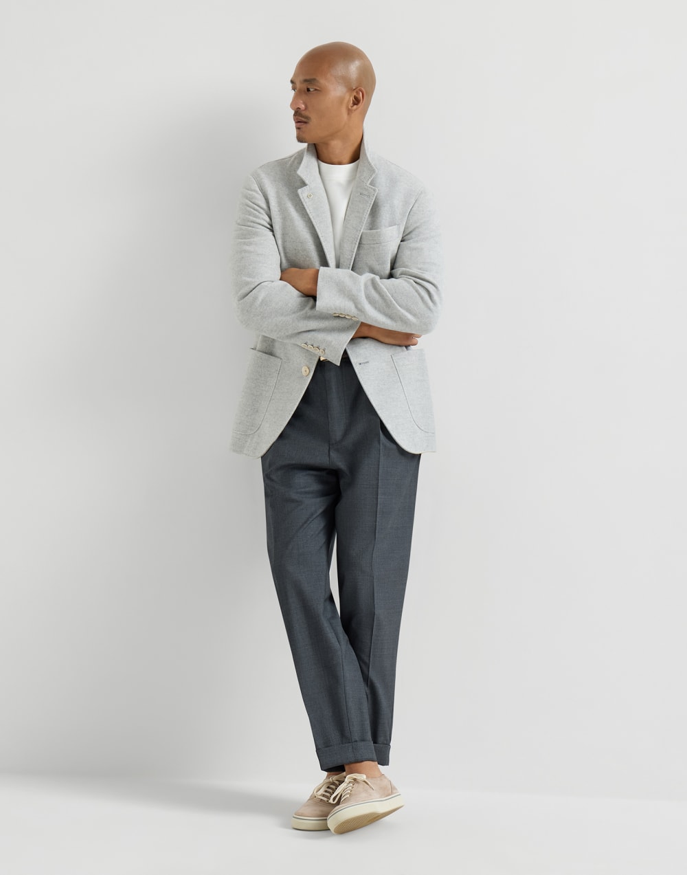 Outerwear stile giacca Ghiaia Uomo - Brunello Cucinelli