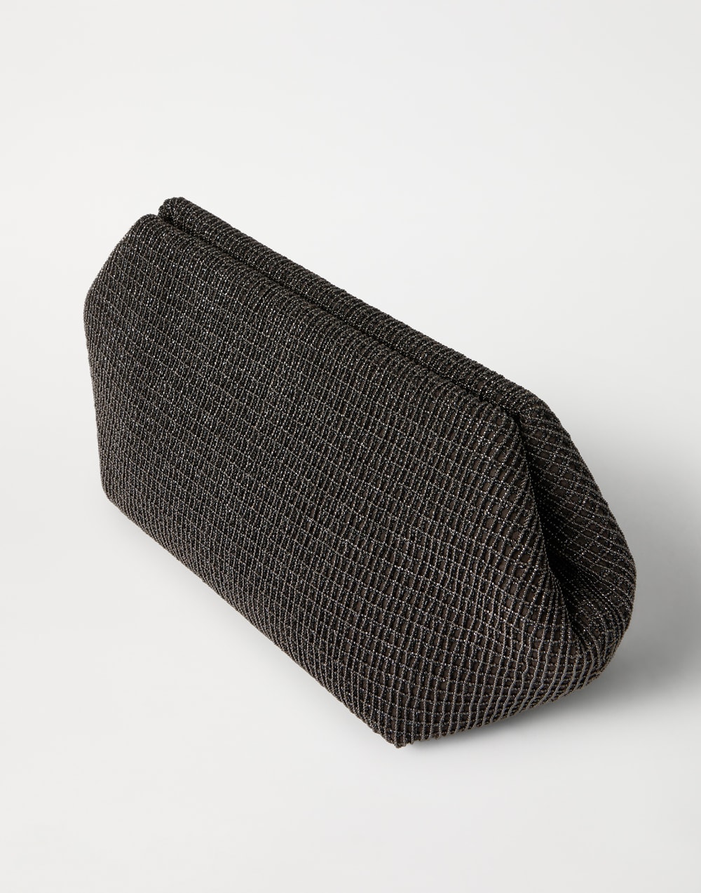 Bolso Pouch Precious Marrón Oscuro Mujer - Brunello Cucinelli