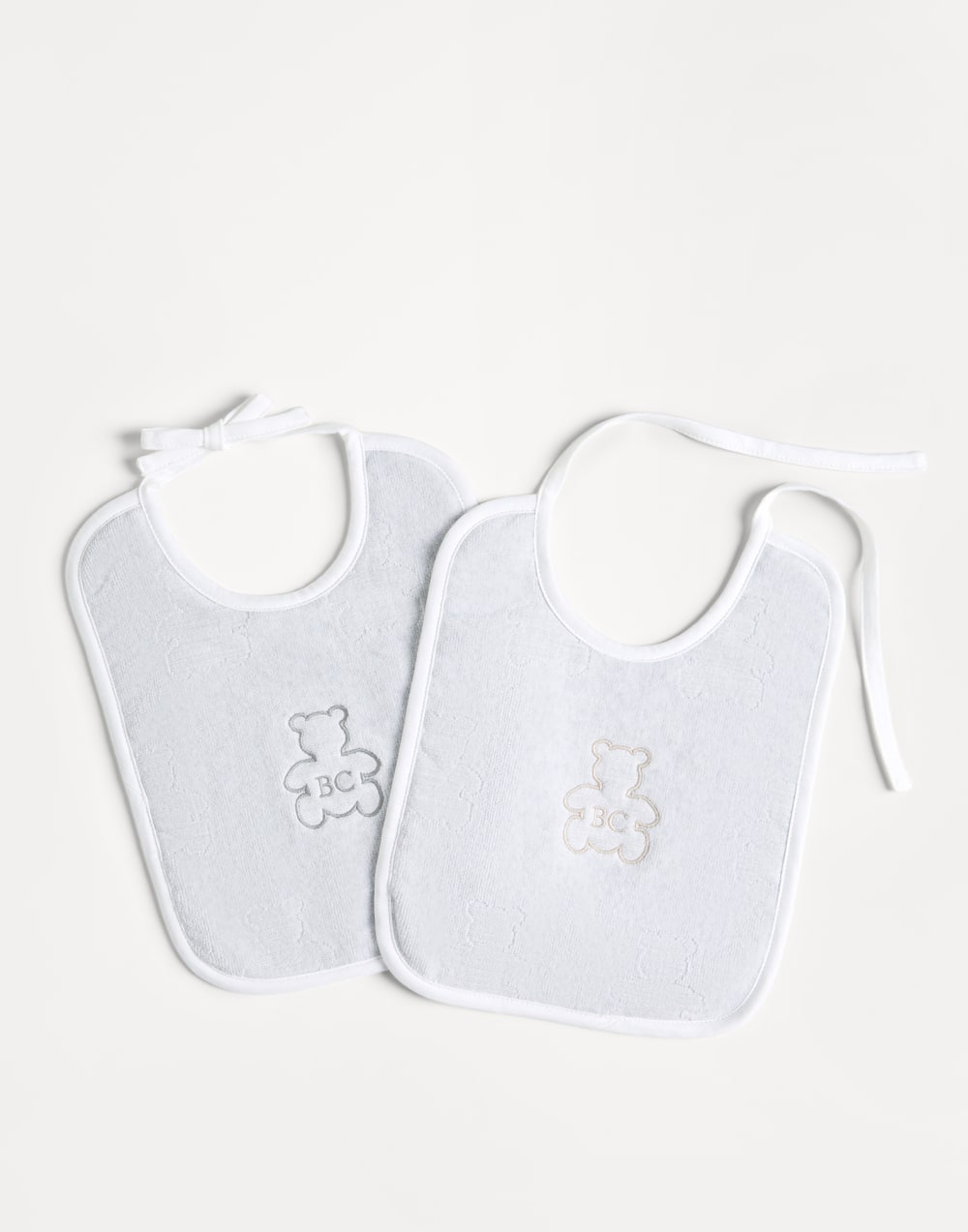 Baby Bernie-Set mit zwei Lätzchen Hellgrau Baby - Brunello Cucinelli