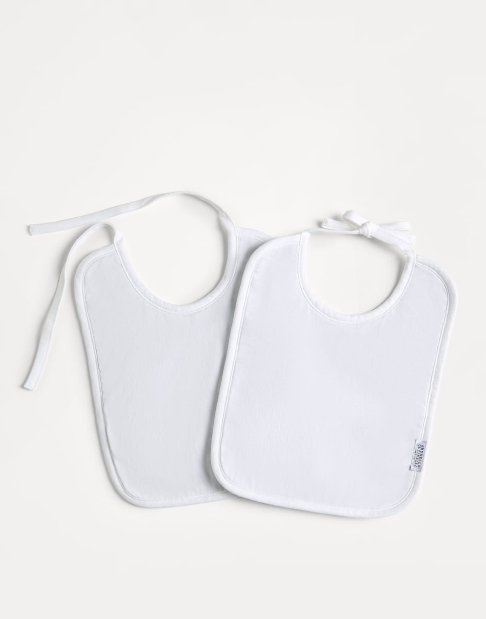 Baby Bernie-Set mit zwei Lätzchen Hellgrau Baby - Brunello Cucinelli