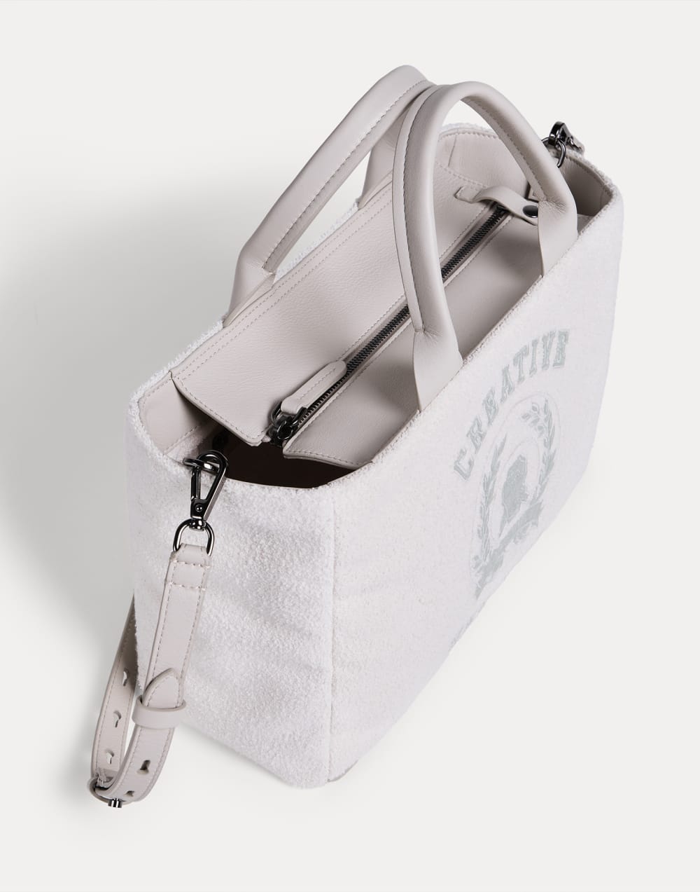 French Terry bag with embroidery Panama Girls - Brunello Cucinelli