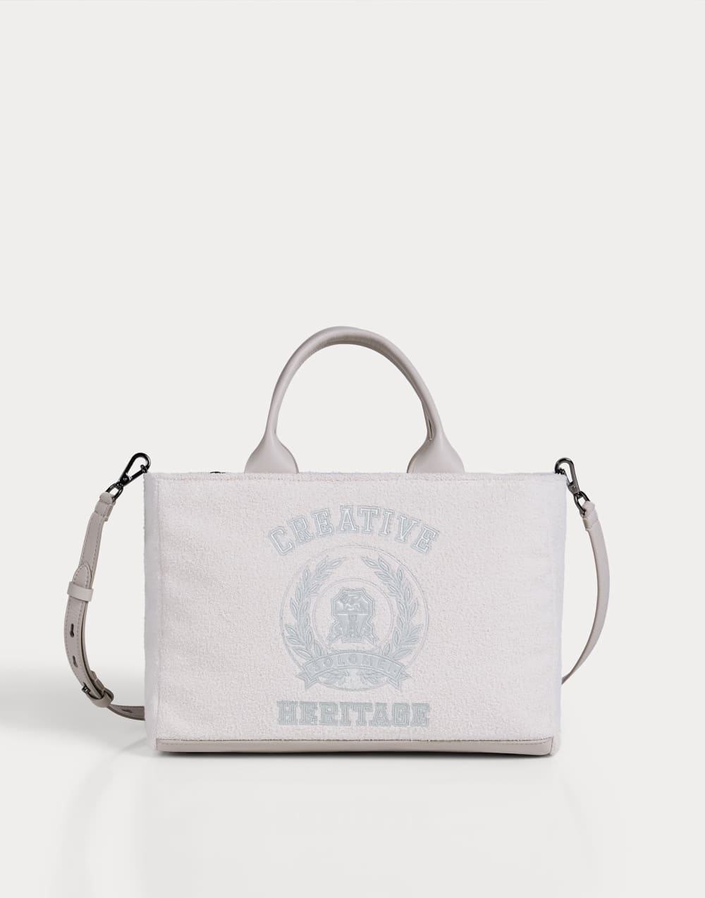 French Terry bag with embroidery Panama Girls - Brunello Cucinelli