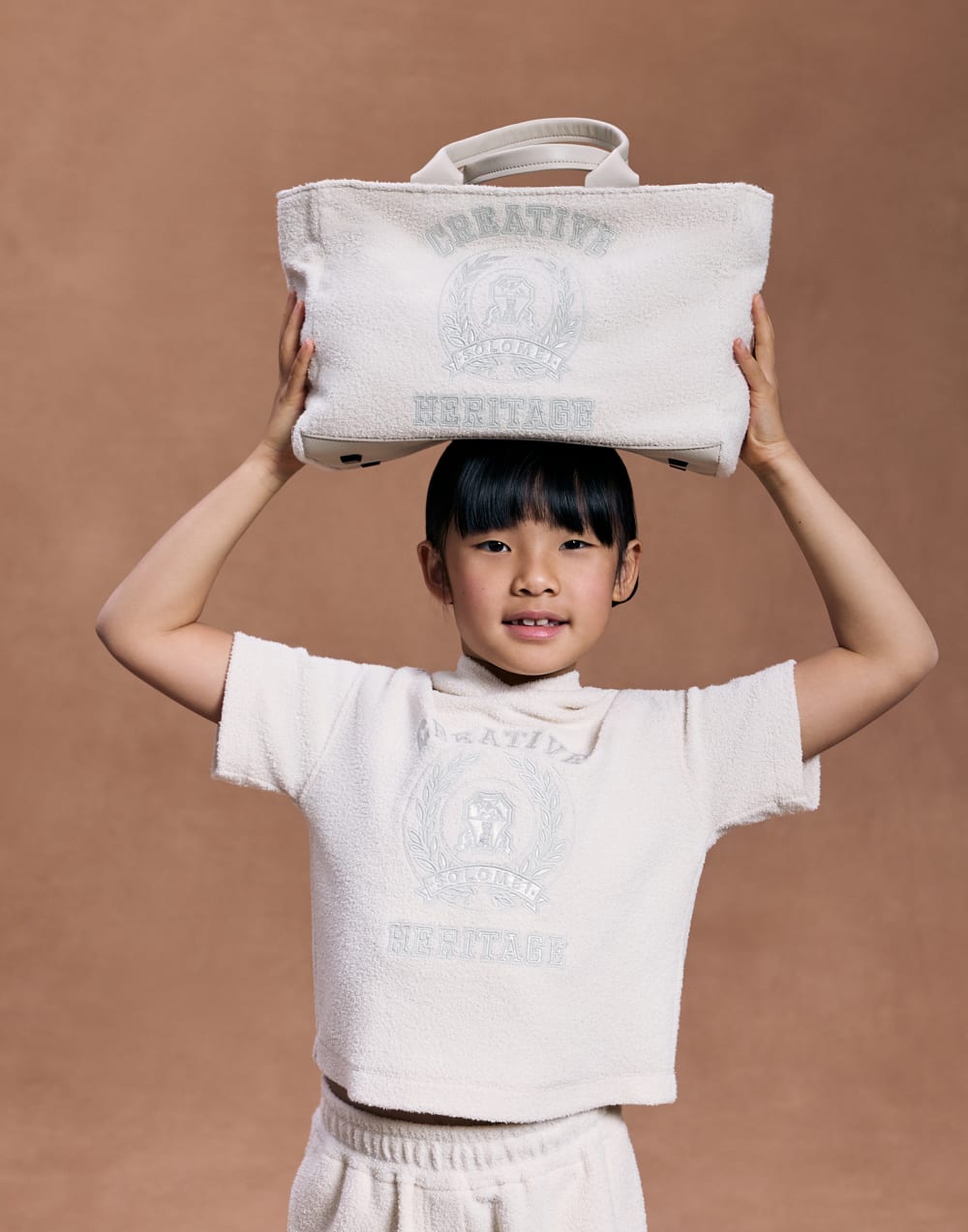 French Terry bag with embroidery Panama Girls - Brunello Cucinelli