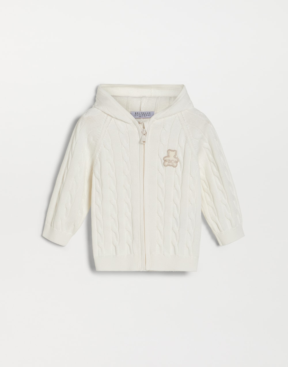 Sudadera Baby Bernie con capucha Panamá Bebé - Brunello Cucinelli