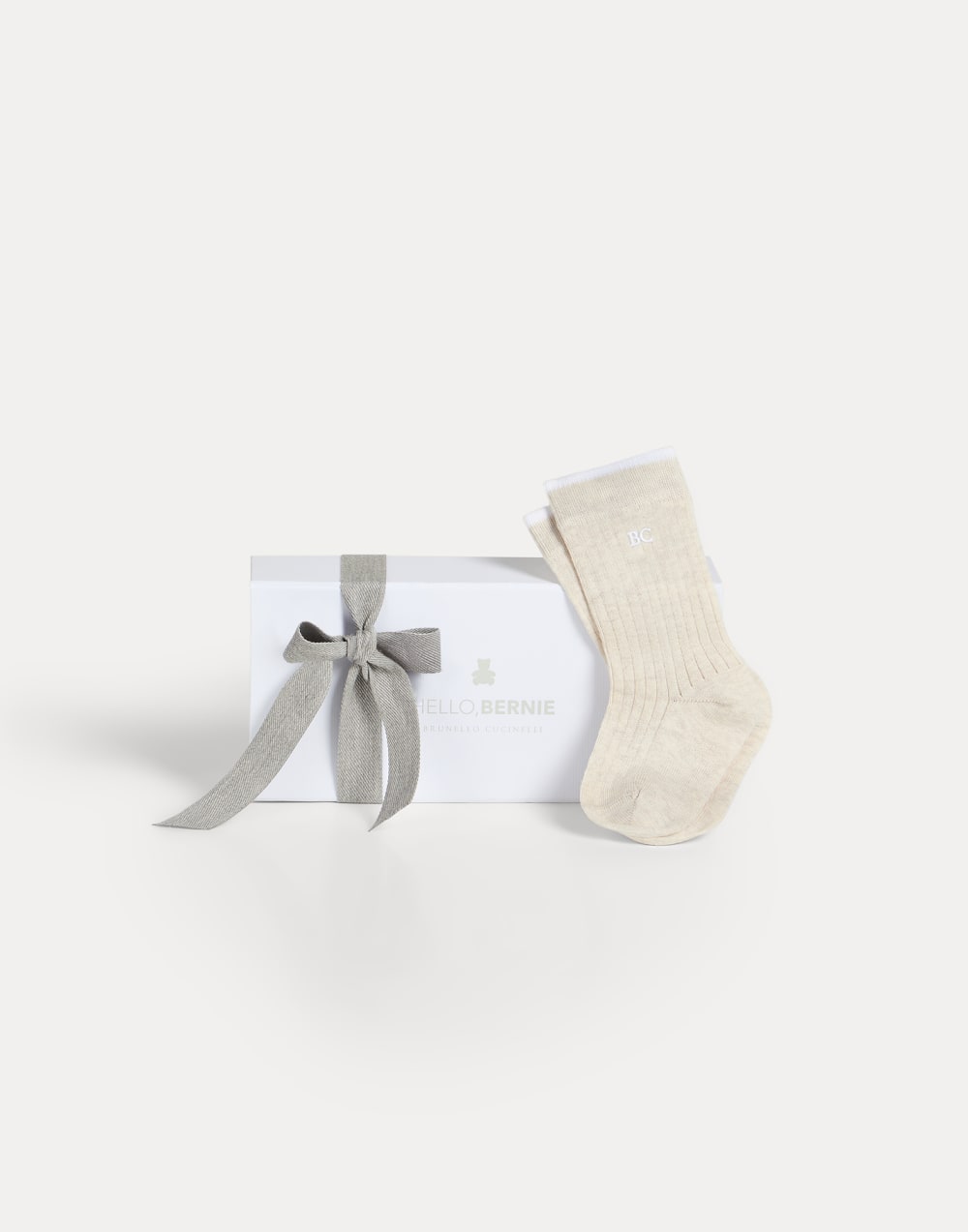 Bernie Baby socks Oat Baby - Brunello Cucinelli