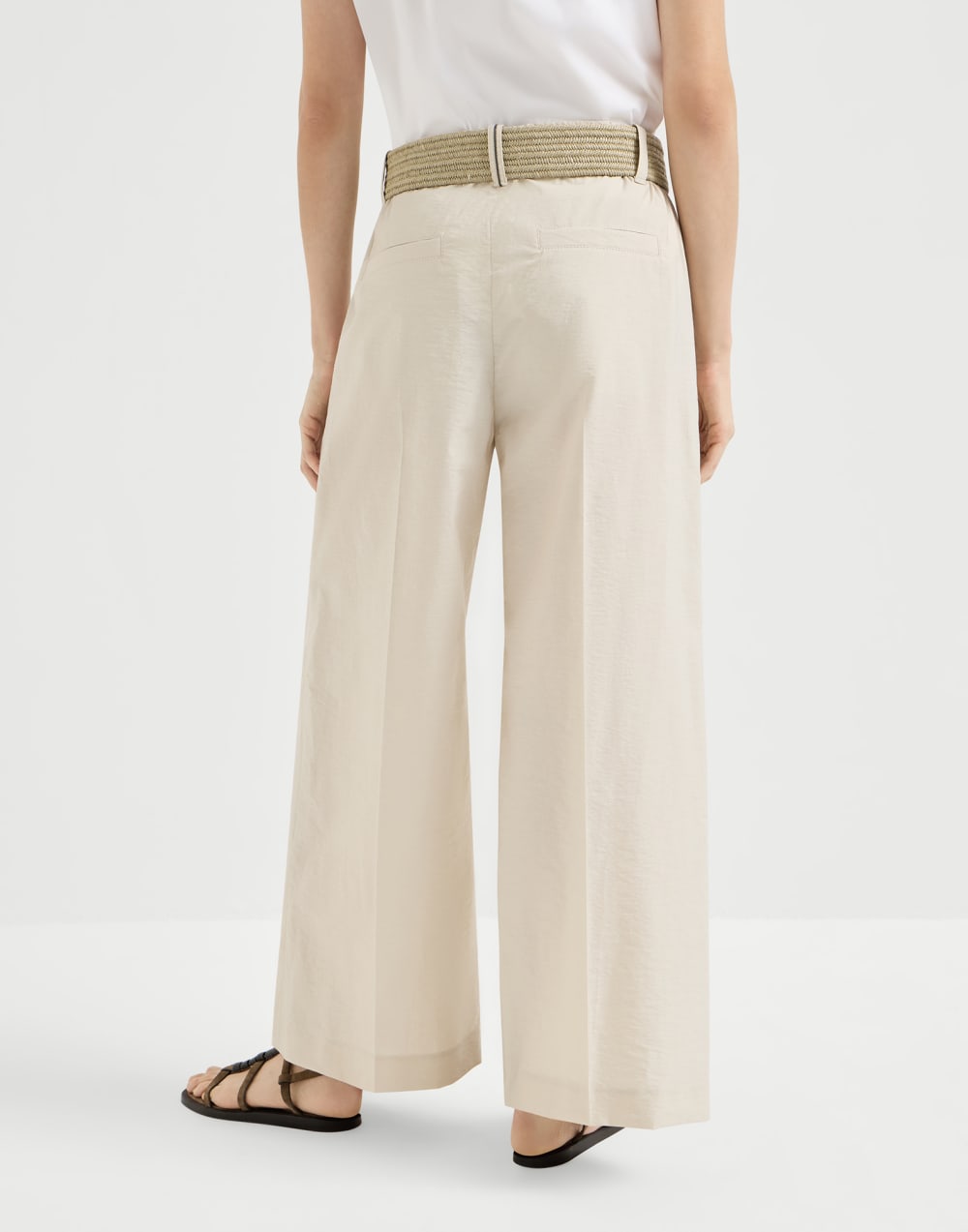 Pantalone A-Line Beige Donna - Brunello Cucinelli