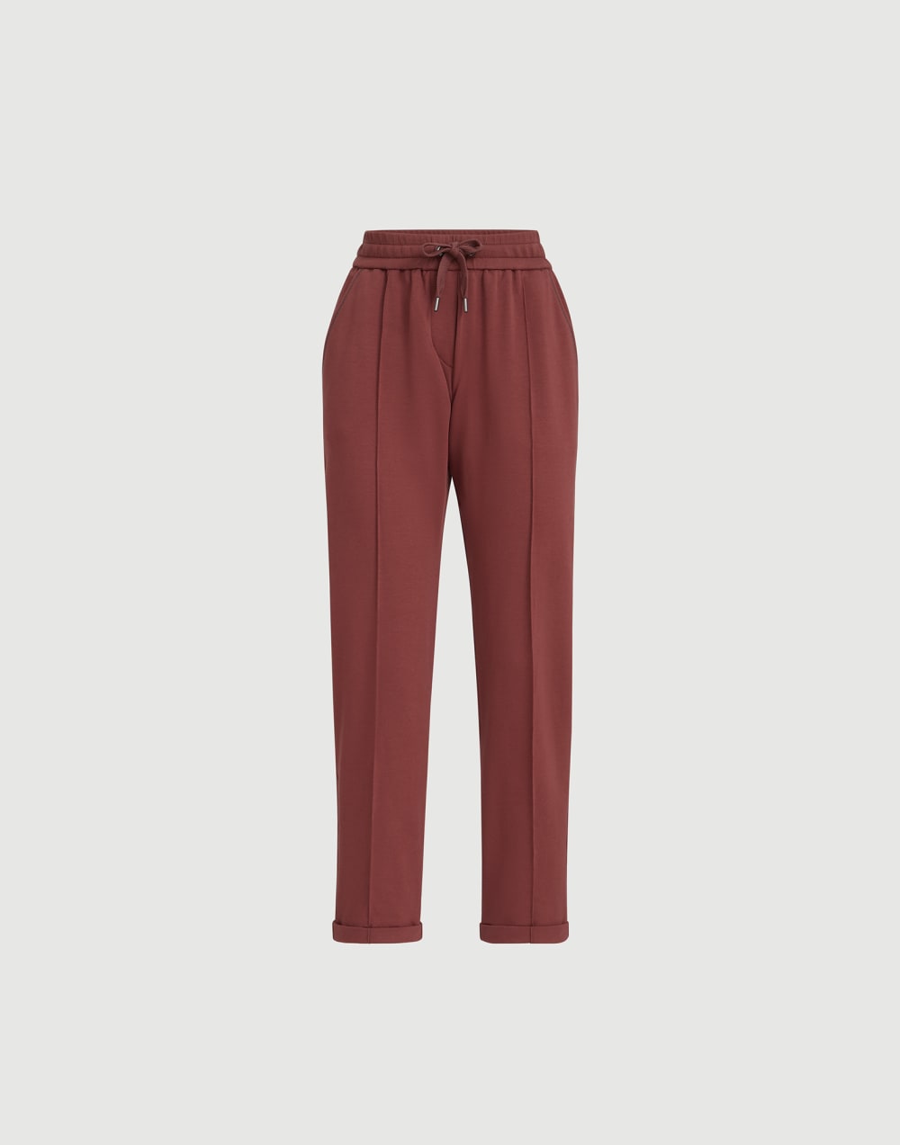 Track trousers with monili Red Woman - Brunello Cucinelli