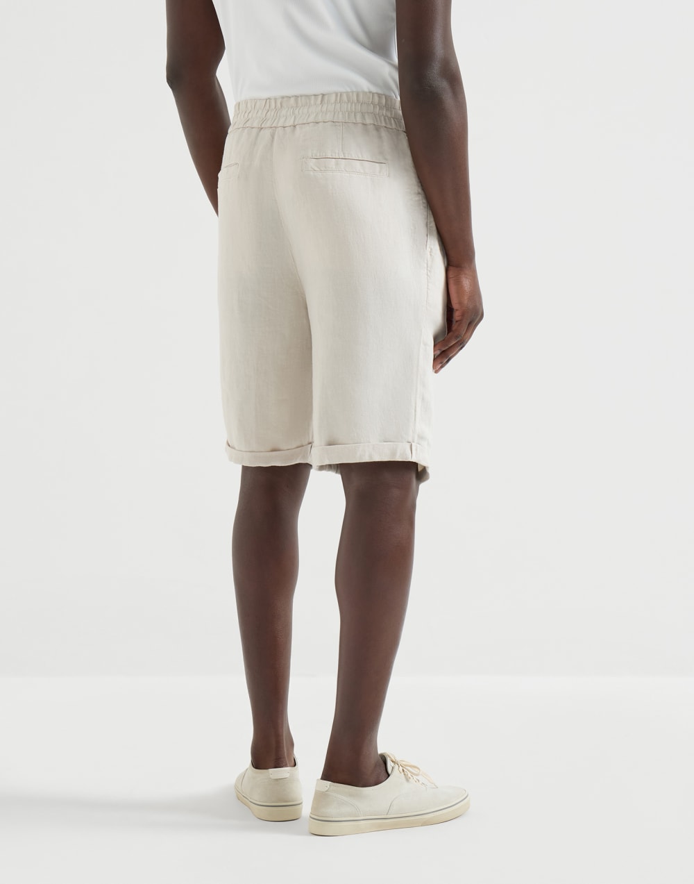 ギャバジン バミューダパンツ パナマ メンズ - Brunello Cucinelli