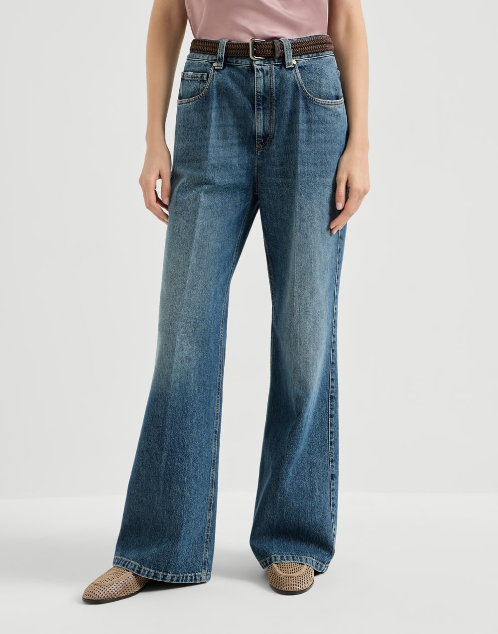 Contemporary Loose-Hose Jeansblau Damen - Brunello Cucinelli