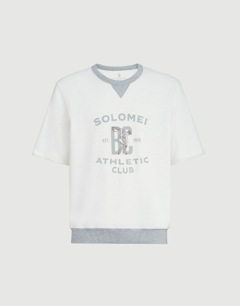 Толстовка из футера Панама Мужчина - Brunello Cucinelli