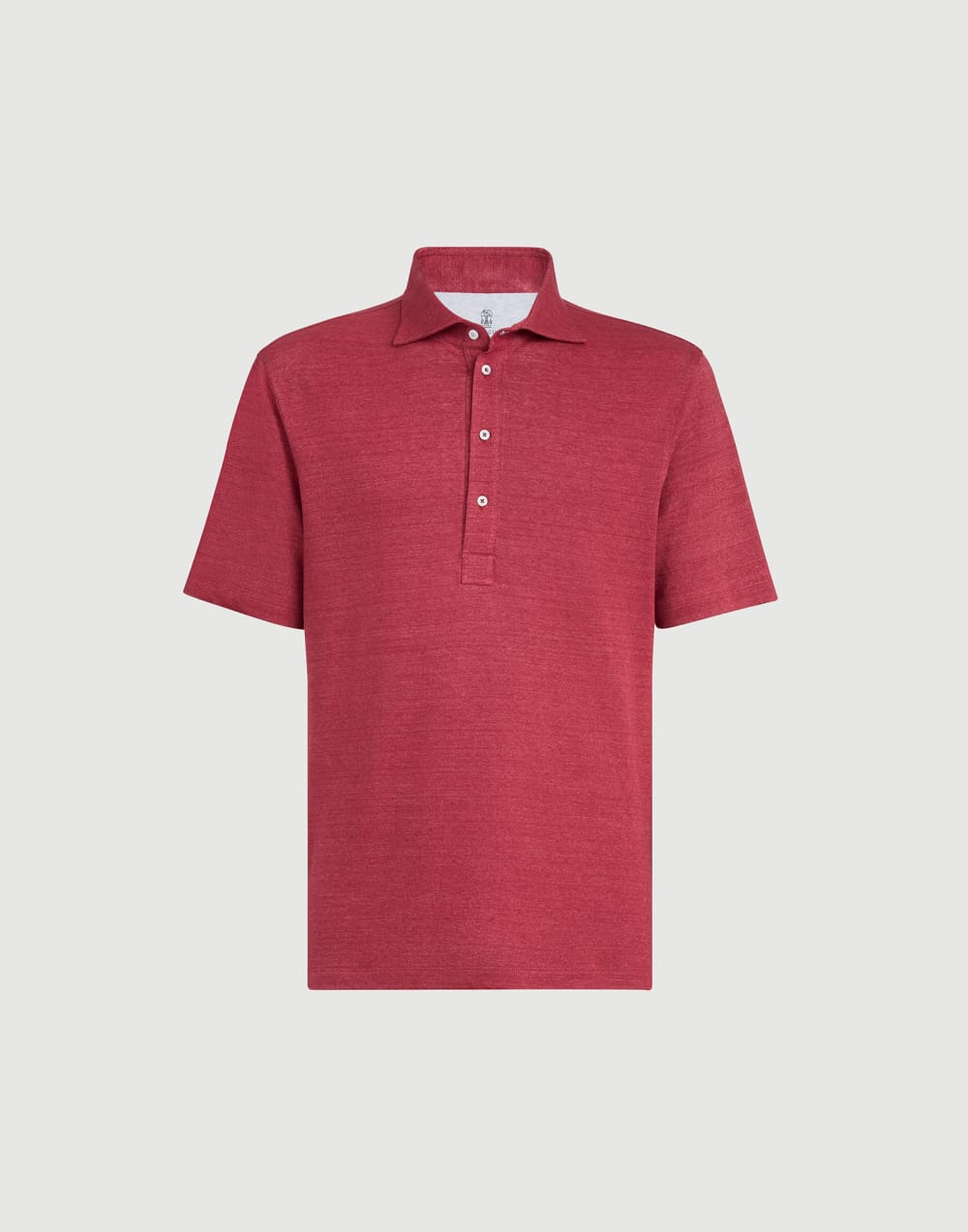 Polo en jersey Rouge Cerise Homme - Brunello Cucinelli