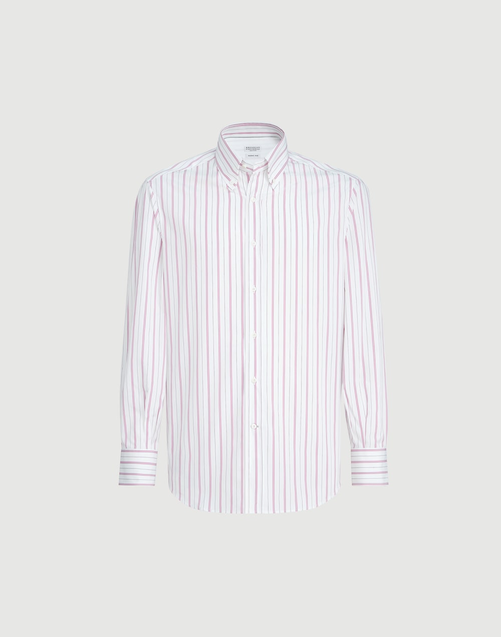 Striped poplin shirt White Man - Brunello Cucinelli