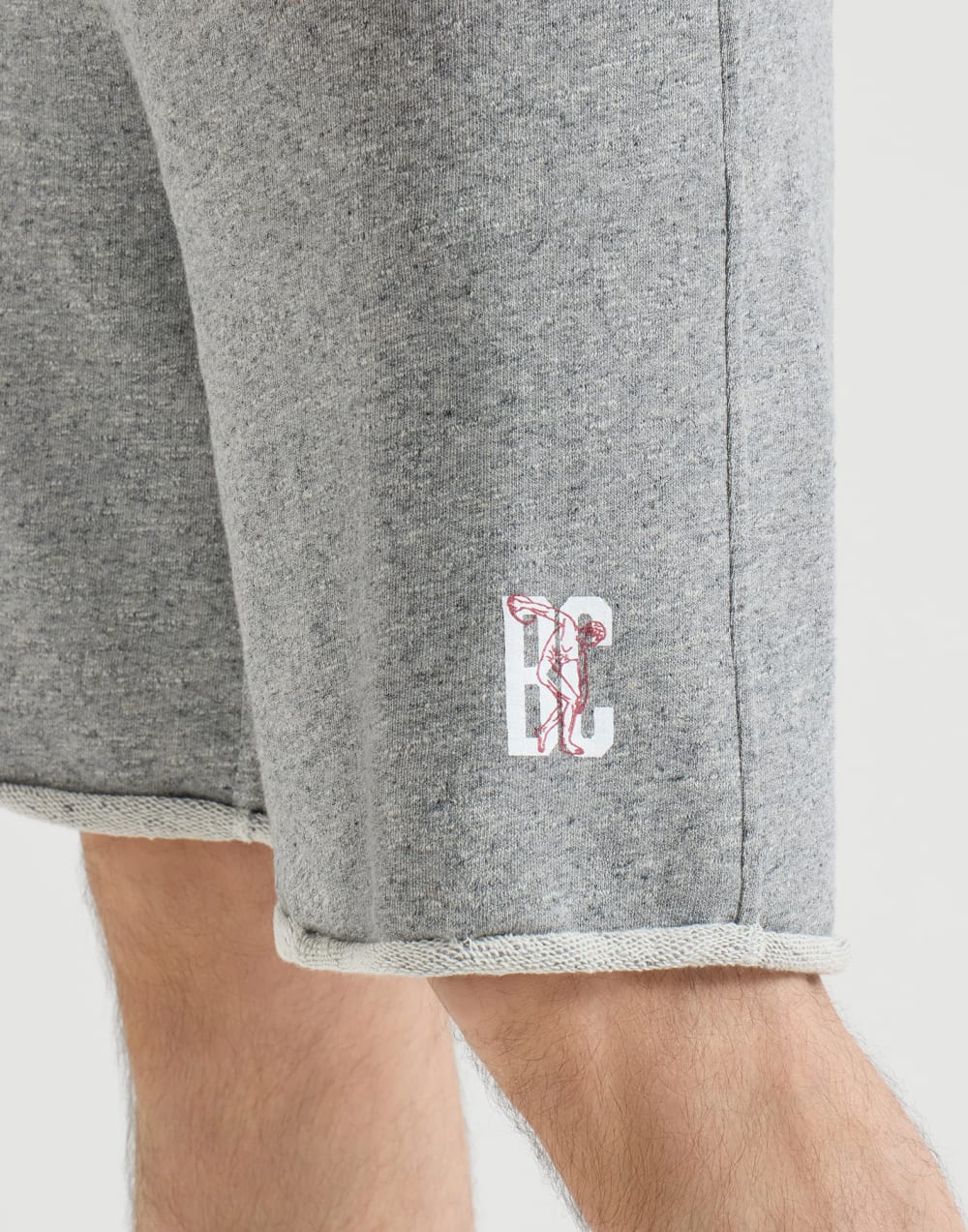 French terry Bermuda shorts Grey Man - Brunello Cucinelli