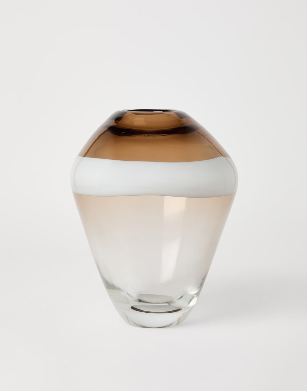 Murano glass striped vase Natural Lifestyle - Brunello Cucinelli
