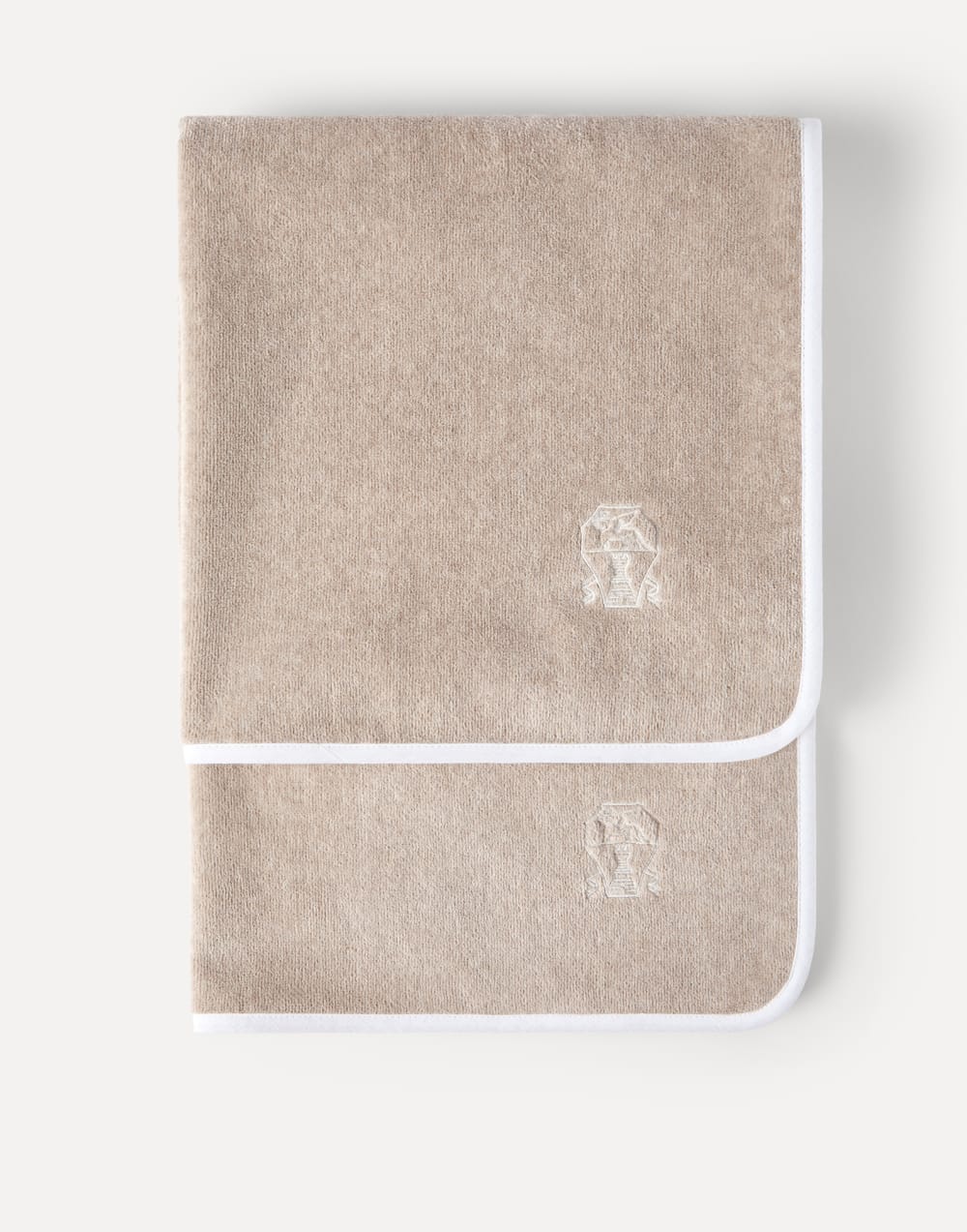 Набор из двух полотенец из махровой ткани Песок пустыни Стиль жизни - Brunello Cucinelli