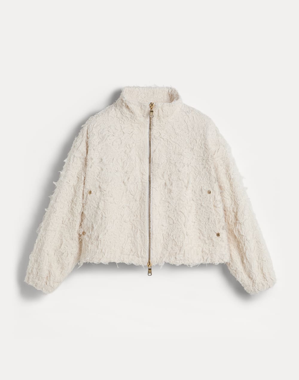 Chaqueta en denim Fuzzy teñido Crudo Niña - Brunello Cucinelli