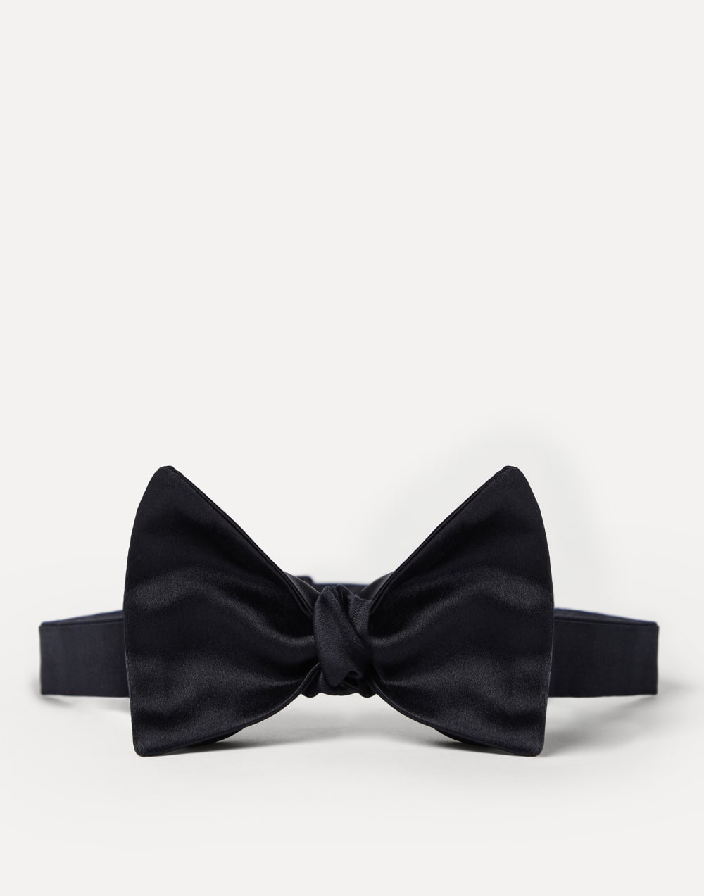 Cotton and silk satin bow tie Night Man - Brunello Cucinelli