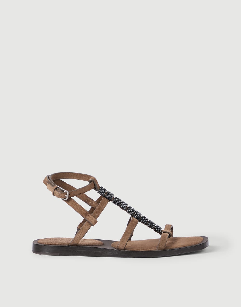 Suede sandals Brown Woman - Brunello Cucinelli