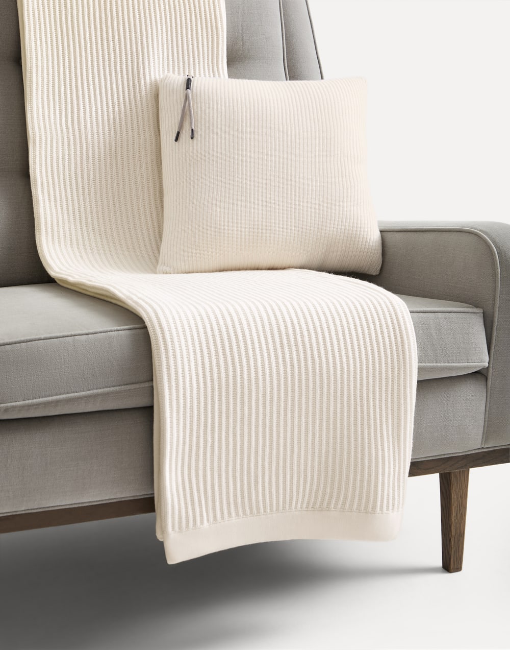 Knit blanket White Lifestyle - Brunello Cucinelli