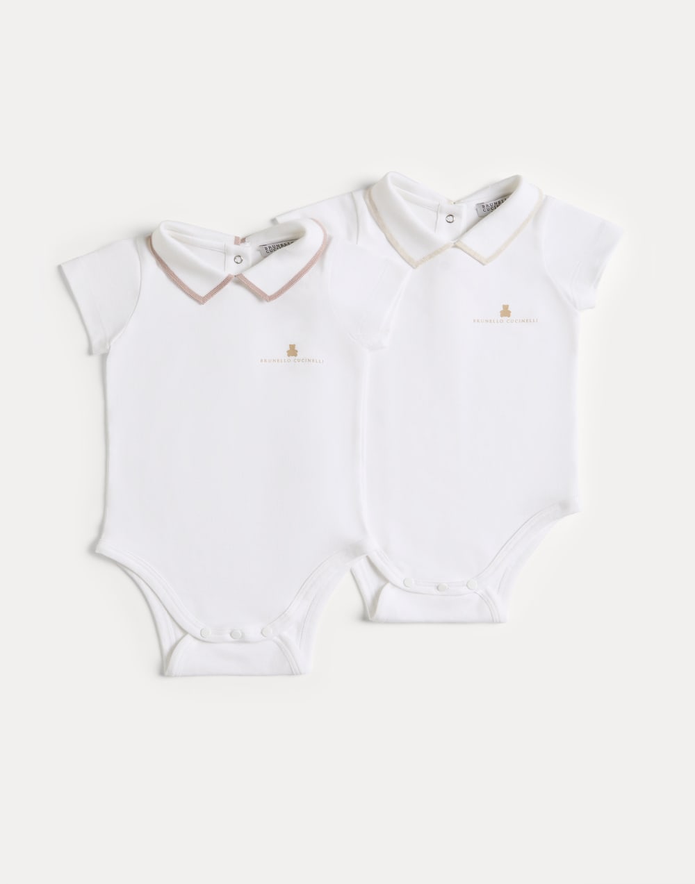 Baby Bernie 2-piece bodysuit set Pink Baby - Brunello Cucinelli
