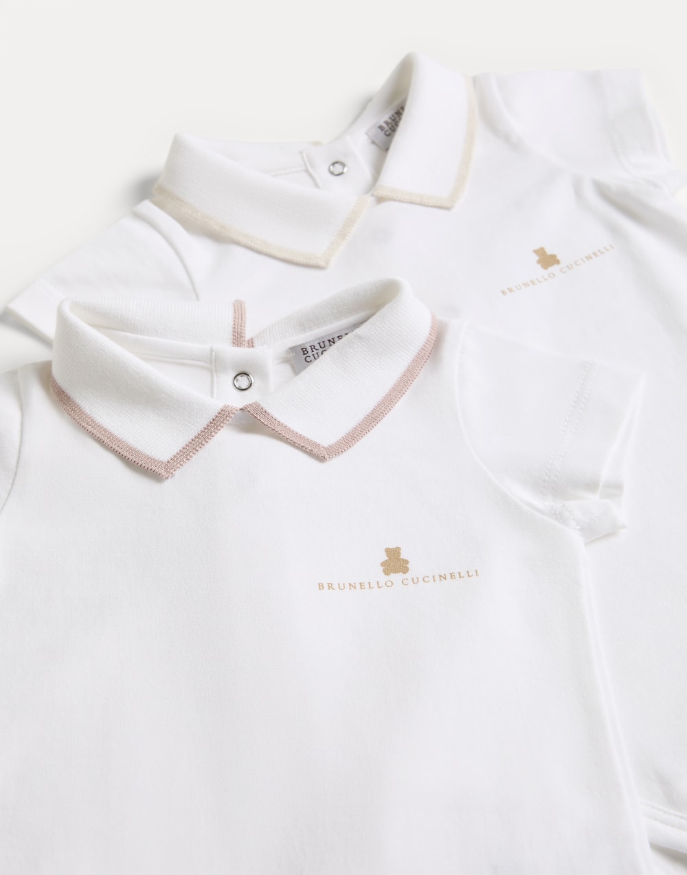 Baby Bernie 2-piece bodysuit set Pink Baby - Brunello Cucinelli