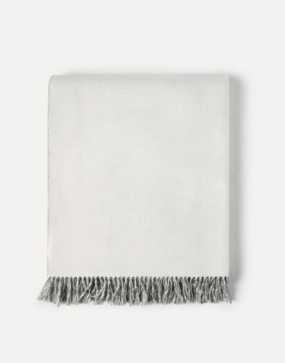 Silk double cloth throw Light Grey Lifestyle - Brunello Cucinelli