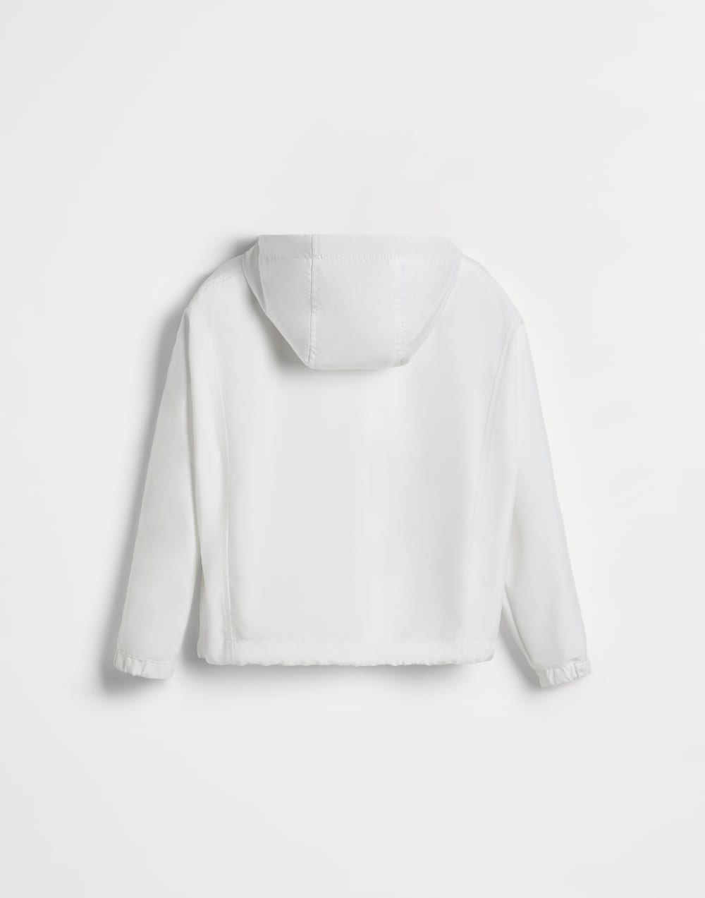 Hooded outerwear jacket with monili White Girls - Brunello Cucinelli