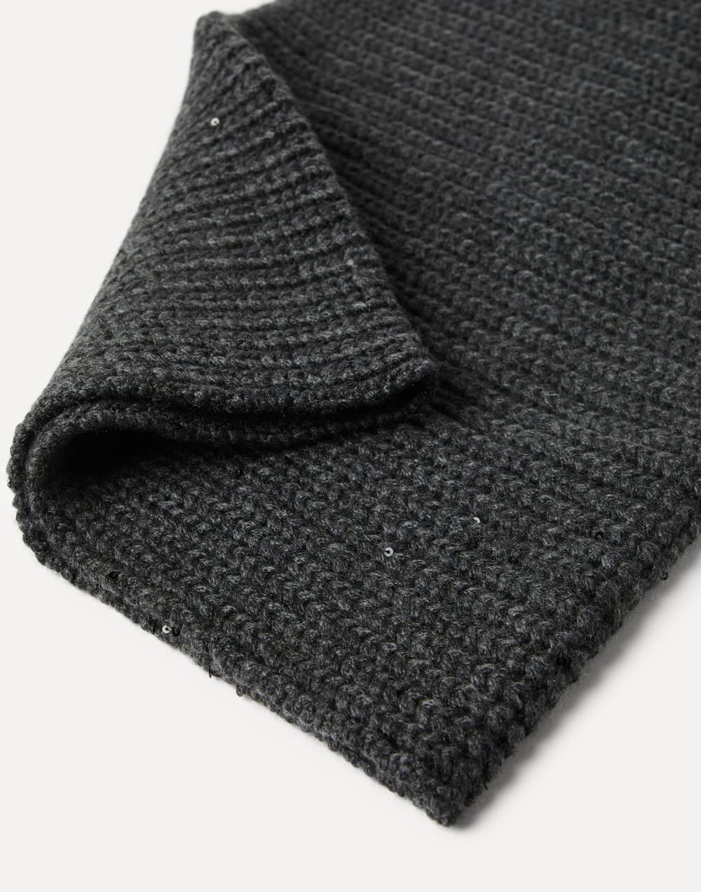 Dazzling neck warmer Dark Grey Woman - Brunello Cucinelli