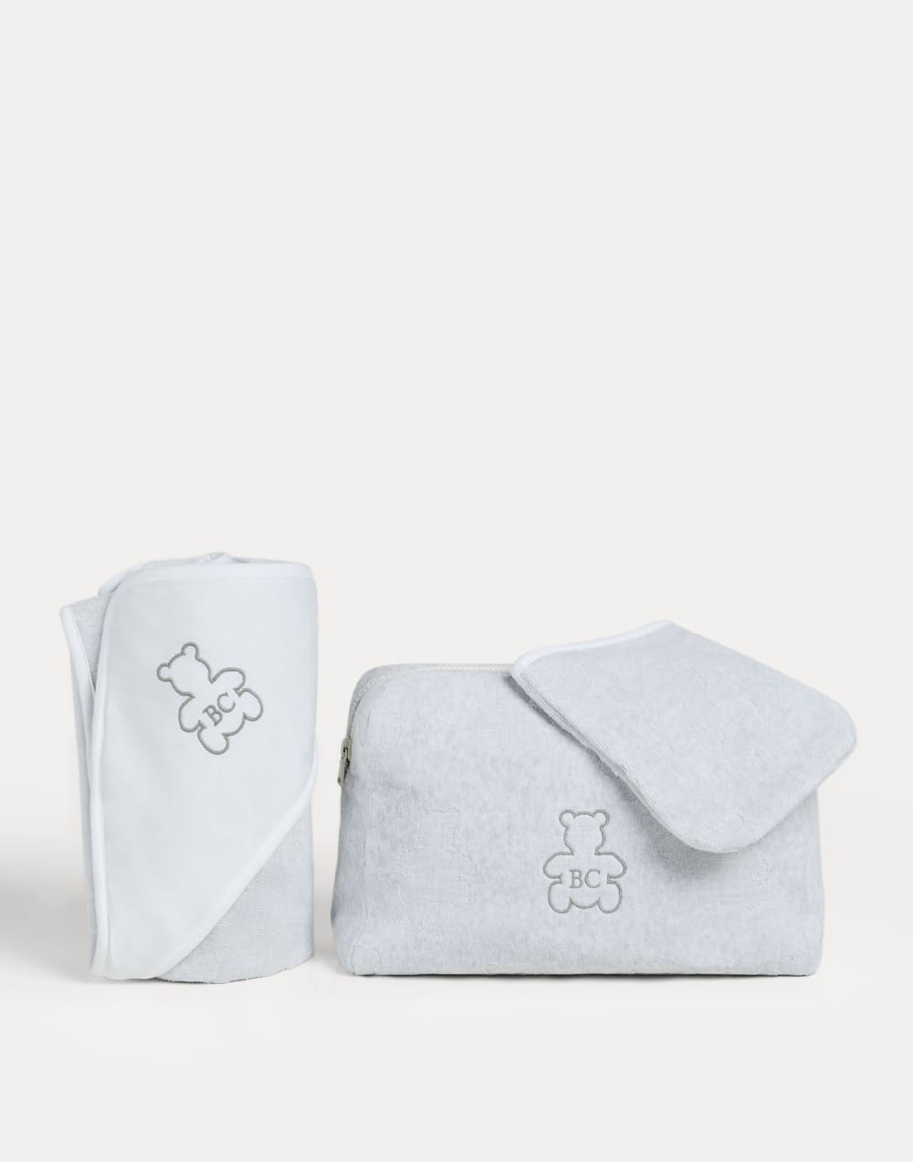 Bernie Baby Bath set Light Grey Baby - Brunello Cucinelli