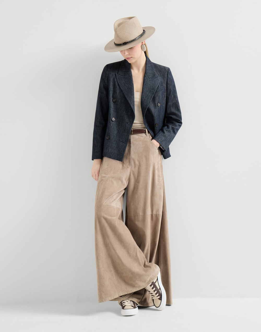 Zapatillas de rafia técnica Cuerda Mujer - Brunello Cucinelli