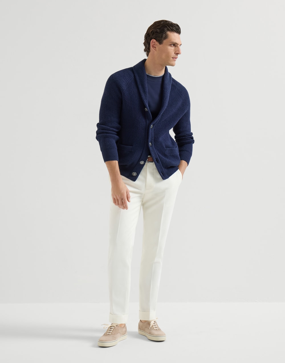 Gabardine trousers Panama Man - Brunello Cucinelli