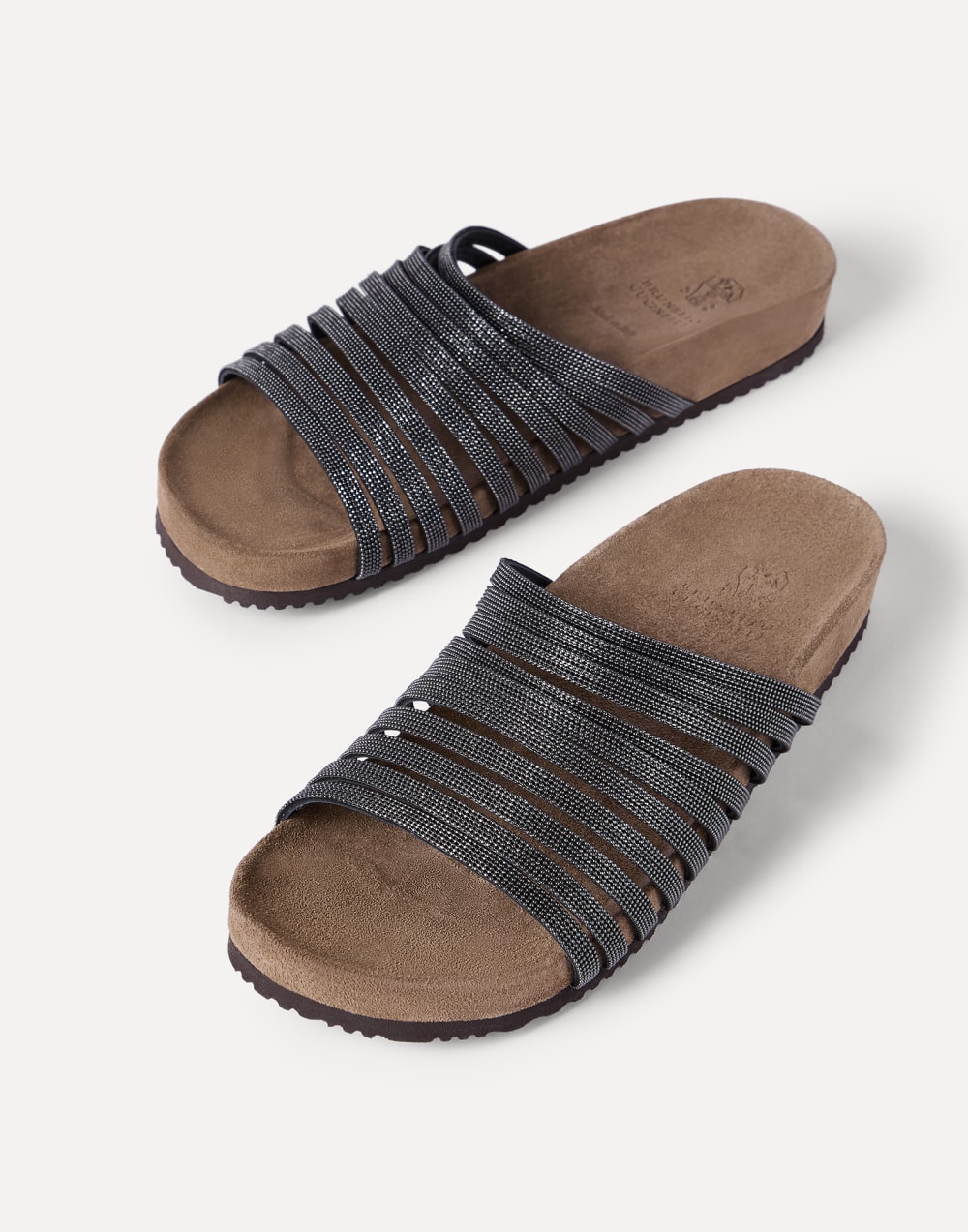 Suede slides Black Woman - Brunello Cucinelli