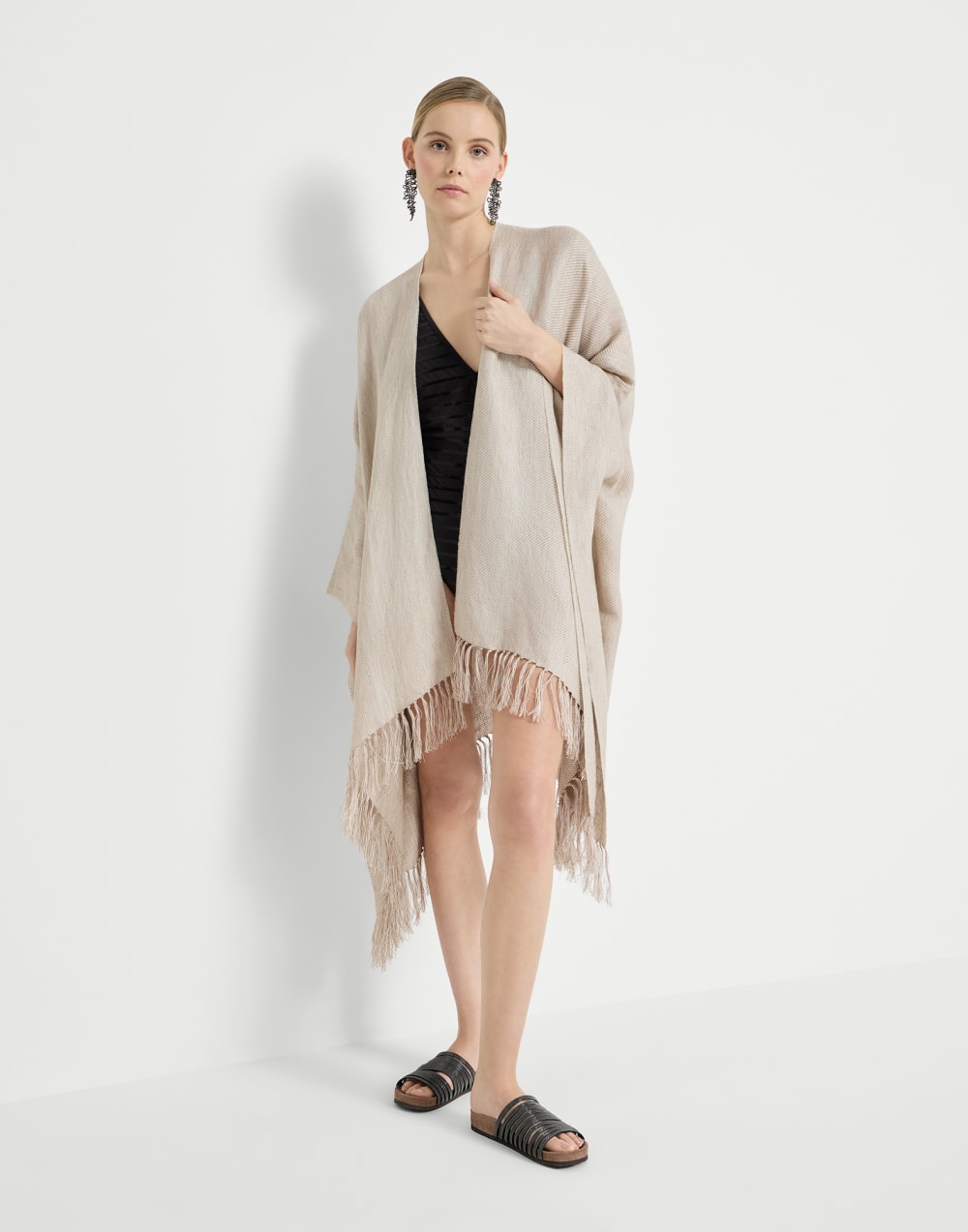 Suede slides Black Woman - Brunello Cucinelli