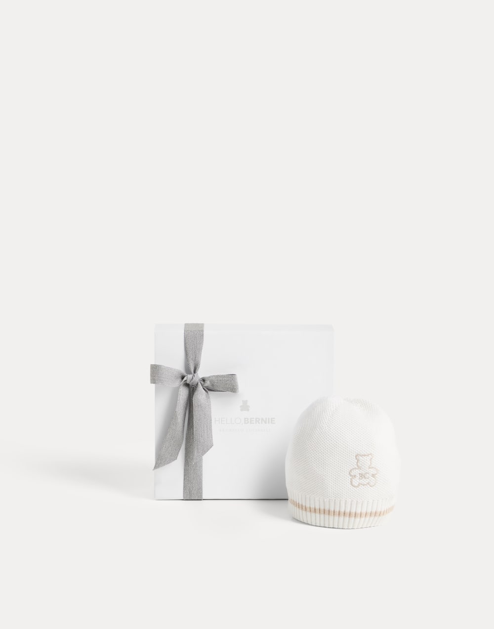 Baby Bernie knit beanie Panama Baby - Brunello Cucinelli