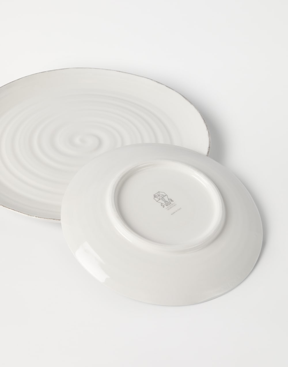 Plate set Milk Lifestyle - Brunello Cucinelli