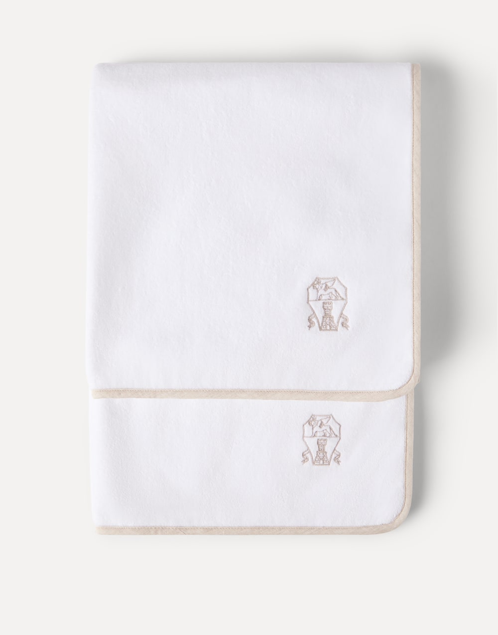 2-piece terrycloth towel set White Lifestyle - Brunello Cucinelli