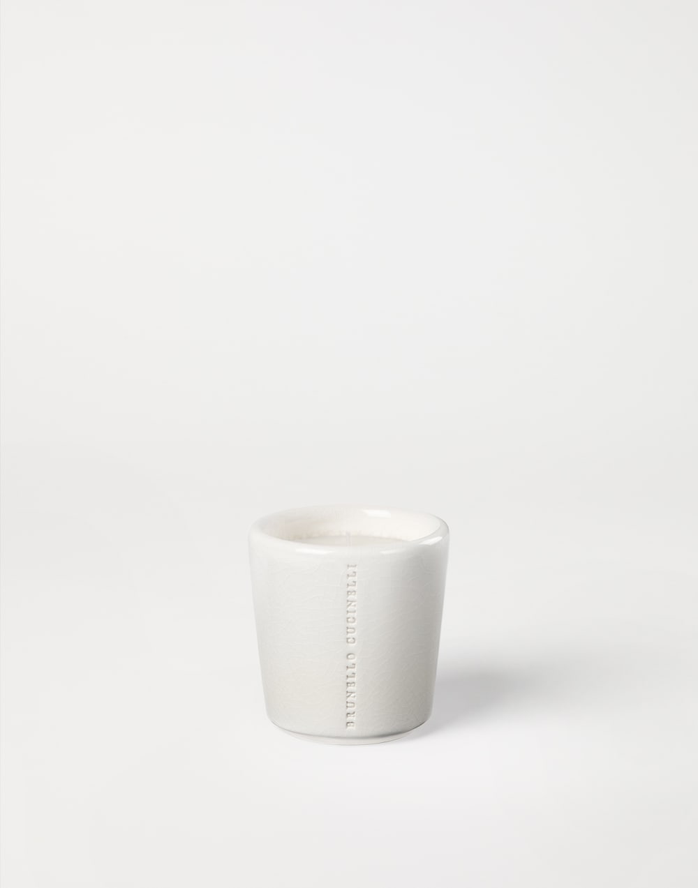 Vela en tarro craquelado Blanco Lifestyle - Brunello Cucinelli