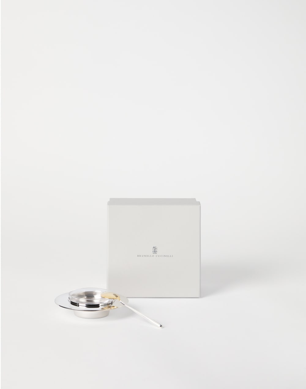 Silver-plated caviar set Silver Lifestyle - Brunello Cucinelli