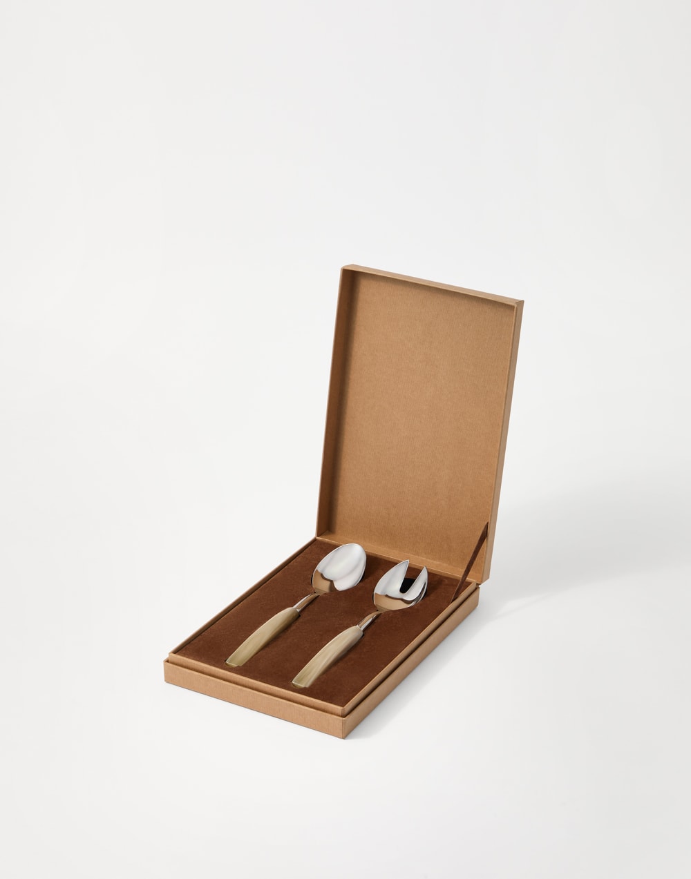 Salad serving set Natural Horn Lifestyle - Brunello Cucinelli